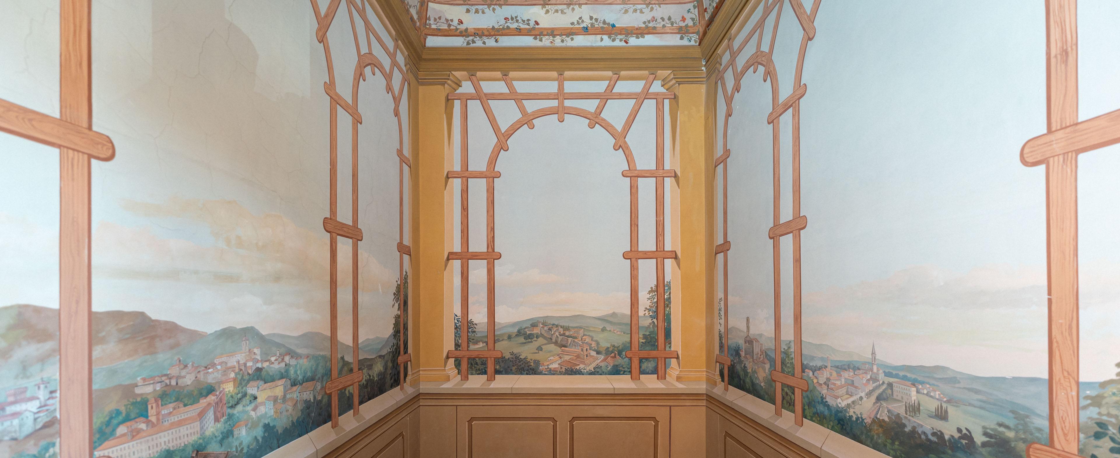 interno con affreschi